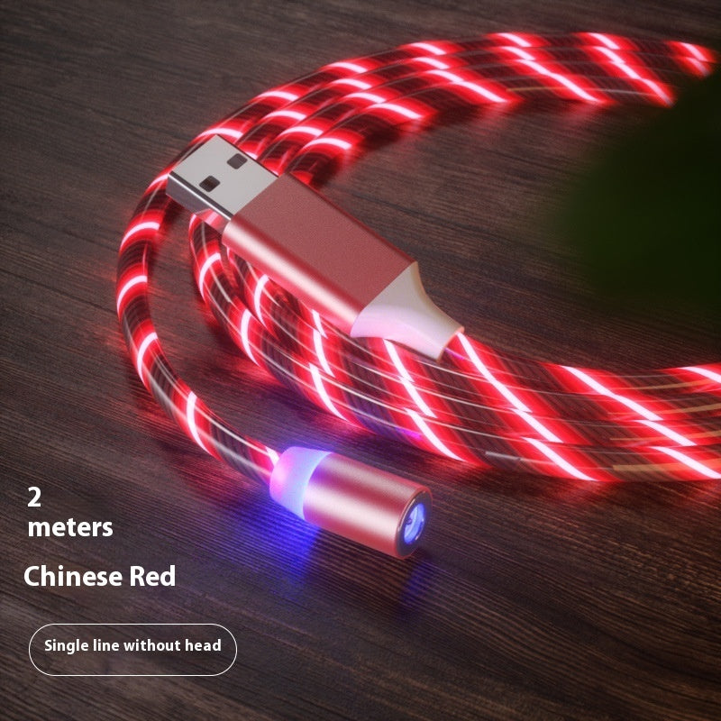 Magnetic Fast Charging Cable Lighting Micro USB Cable LED Magnet Charger Type-C Cable