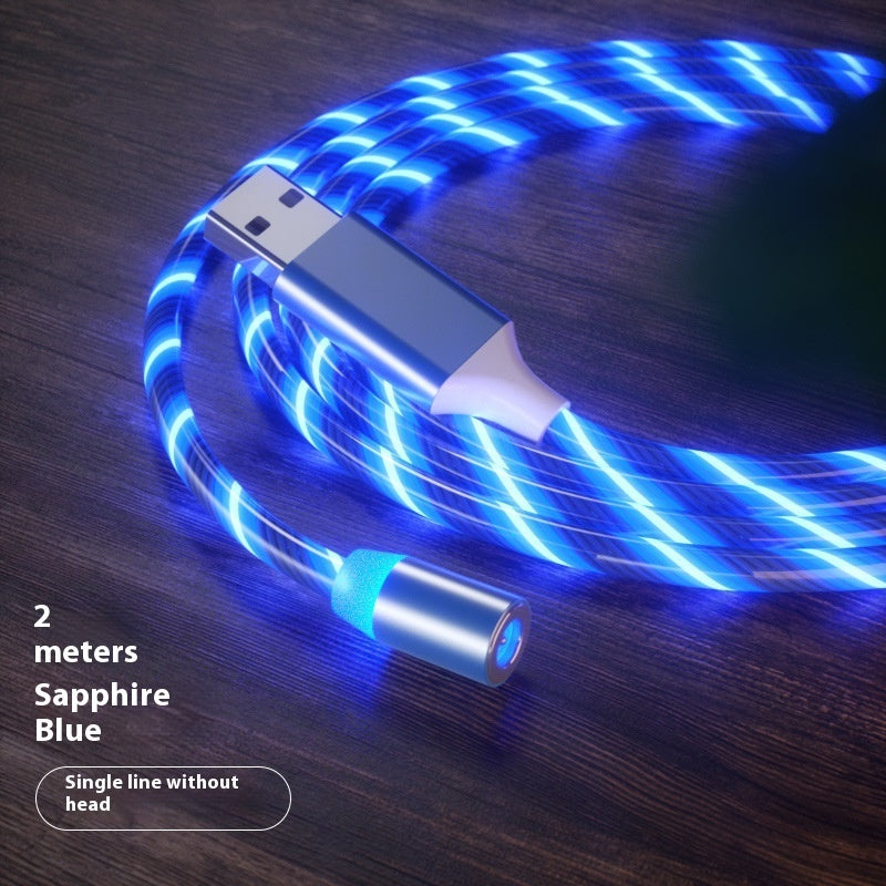 Magnetic Fast Charging Cable Lighting Micro USB Cable LED Magnet Charger Type-C Cable