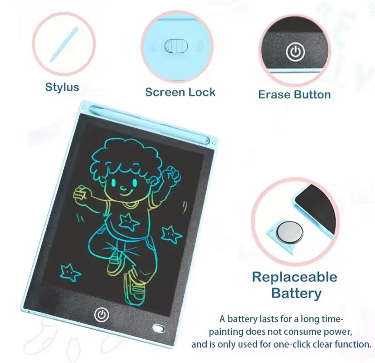 Electronic Handwriting Tablet for Kids 3–8