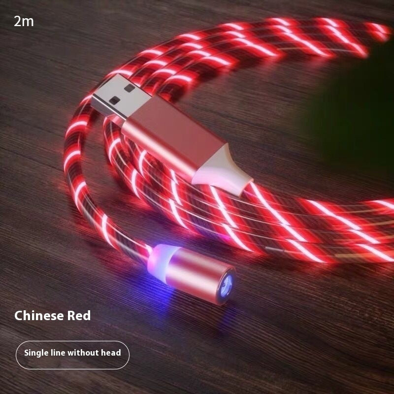 Magnetic Fast Charging Cable Lighting Micro USB Cable LED Magnet Charger Type-C Cable
