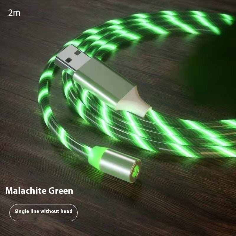 Magnetic Fast Charging Cable Lighting Micro USB Cable LED Magnet Charger Type-C Cable