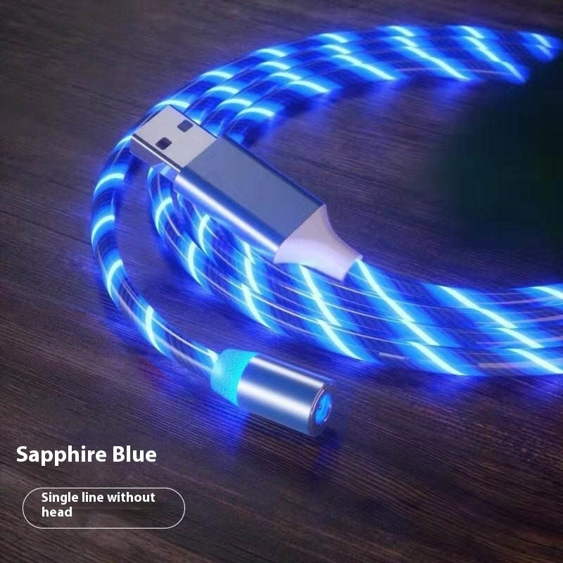 Magnetic Fast Charging Cable Lighting Micro USB Cable LED Magnet Charger Type-C Cable