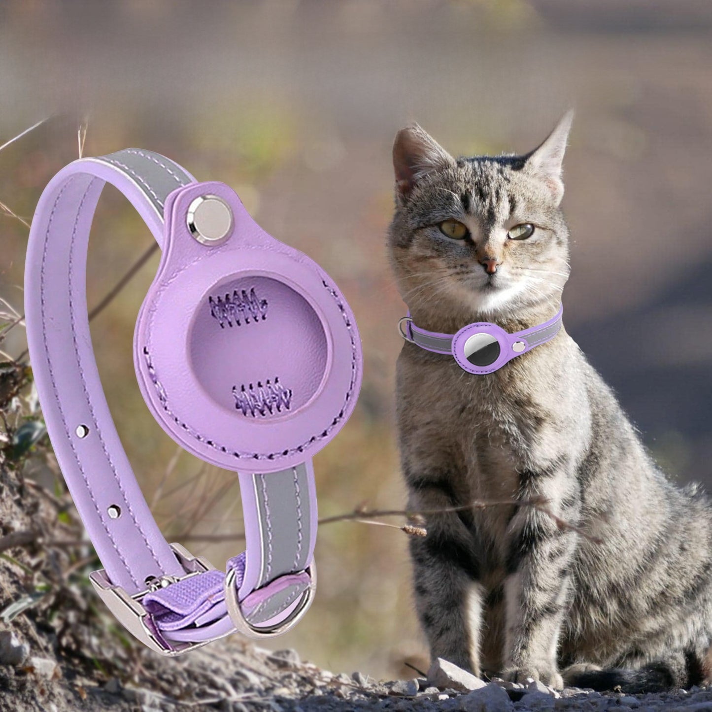 PawSecure Pet Collar with AirTag Holder