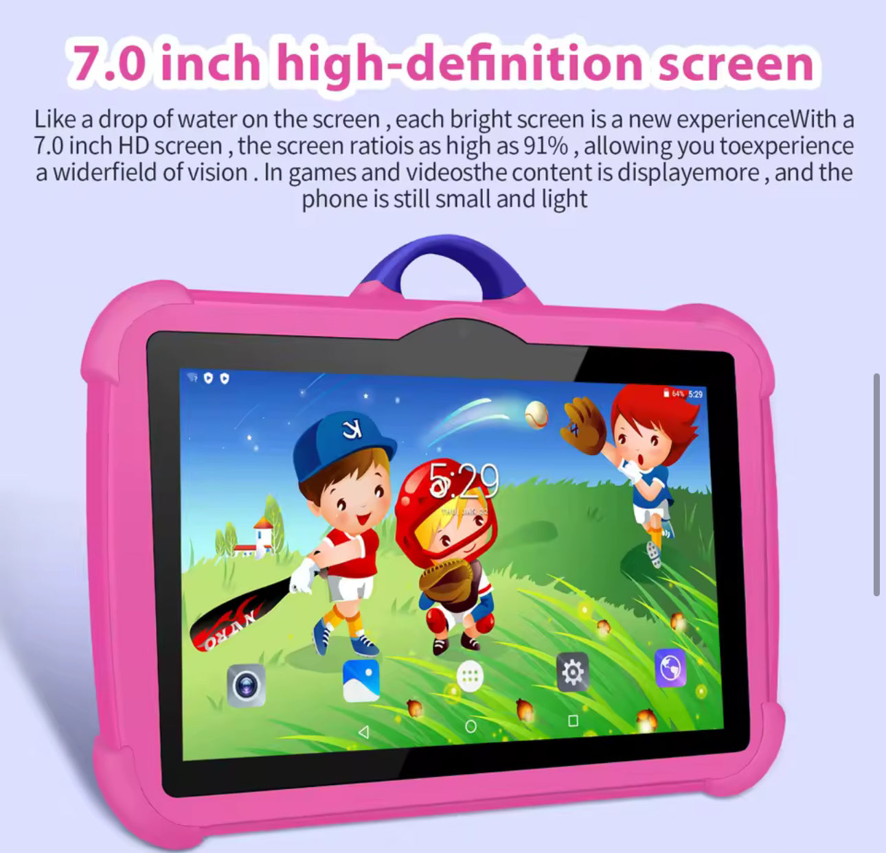 7” Kids Tablet with 4GB RAM & 64GB Storage