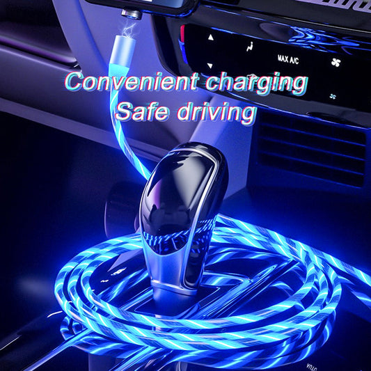 Magnetic Fast Charging Cable Lighting Micro USB Cable LED Magnet Charger Type-C Cable