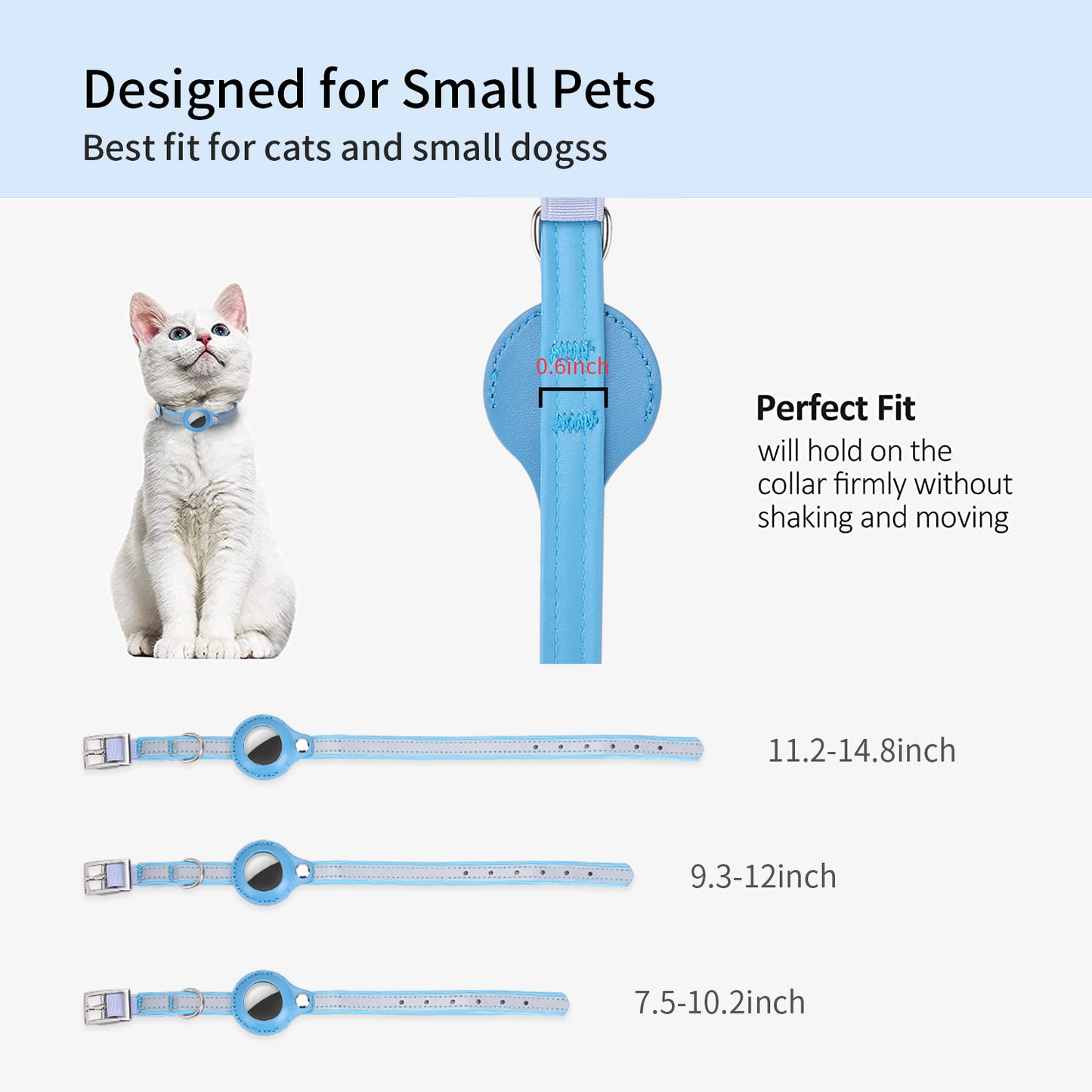 PawSecure Pet Collar with AirTag Holder